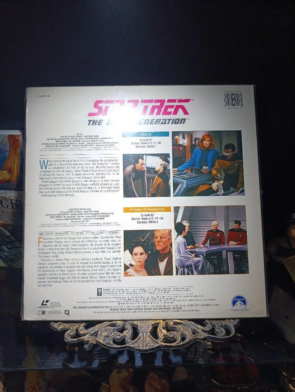 Laserdisc Star Trek The Next Generation 61 e 62 - Foto 4