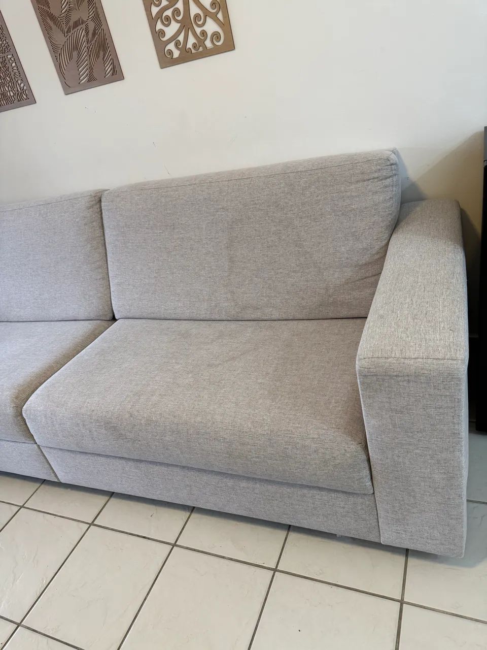 Sofá em linho 2,5m - Foto 3