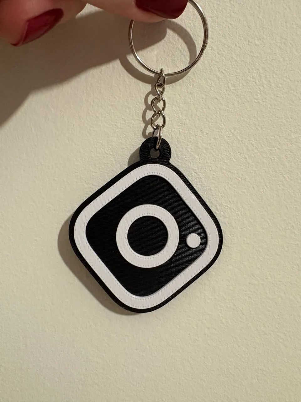 Chaveiro Tag NFC Instagram Preto e Branco Aproximação Regravável  - Foto 4