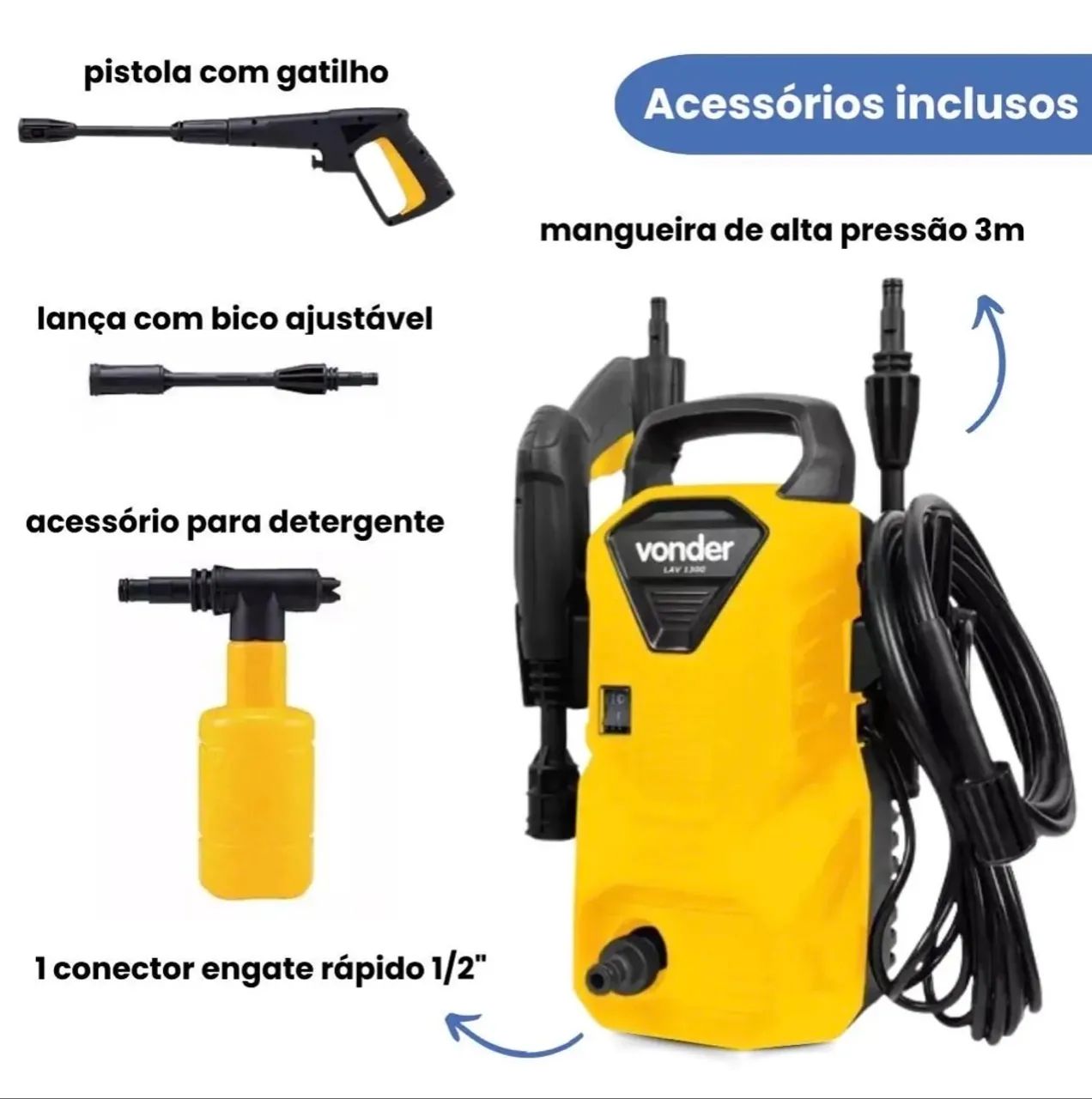 Lavadora de Pressão Vonder Lav1300 Lacrada - Foto 2