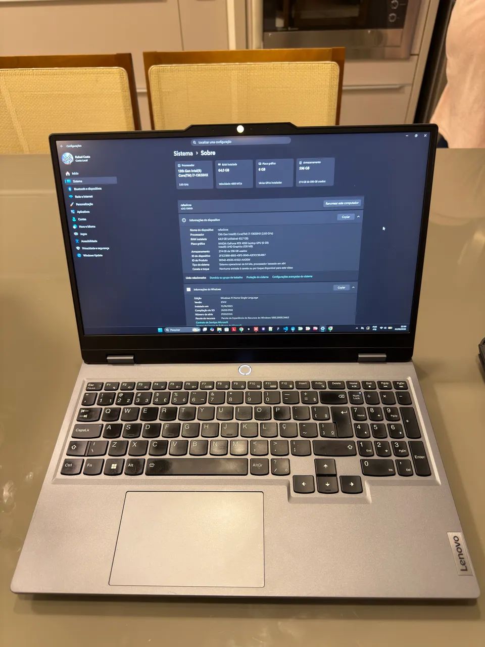 Lenovo LOQ 15IRX9 i7 + RTX 4050 + 64GB DDR5 Impecável, NF e Caixa - Foto 2