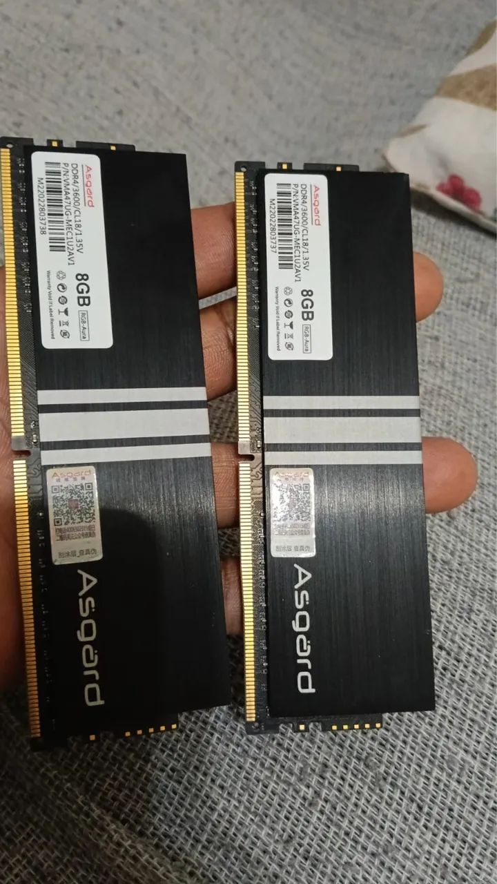 MEMÓRIA RAM ASGARD VALKYRIE 2X8 3600MHZ 