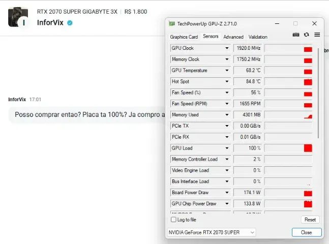 RTX 2070 SUPER GIGABYTE 3X - Foto 5