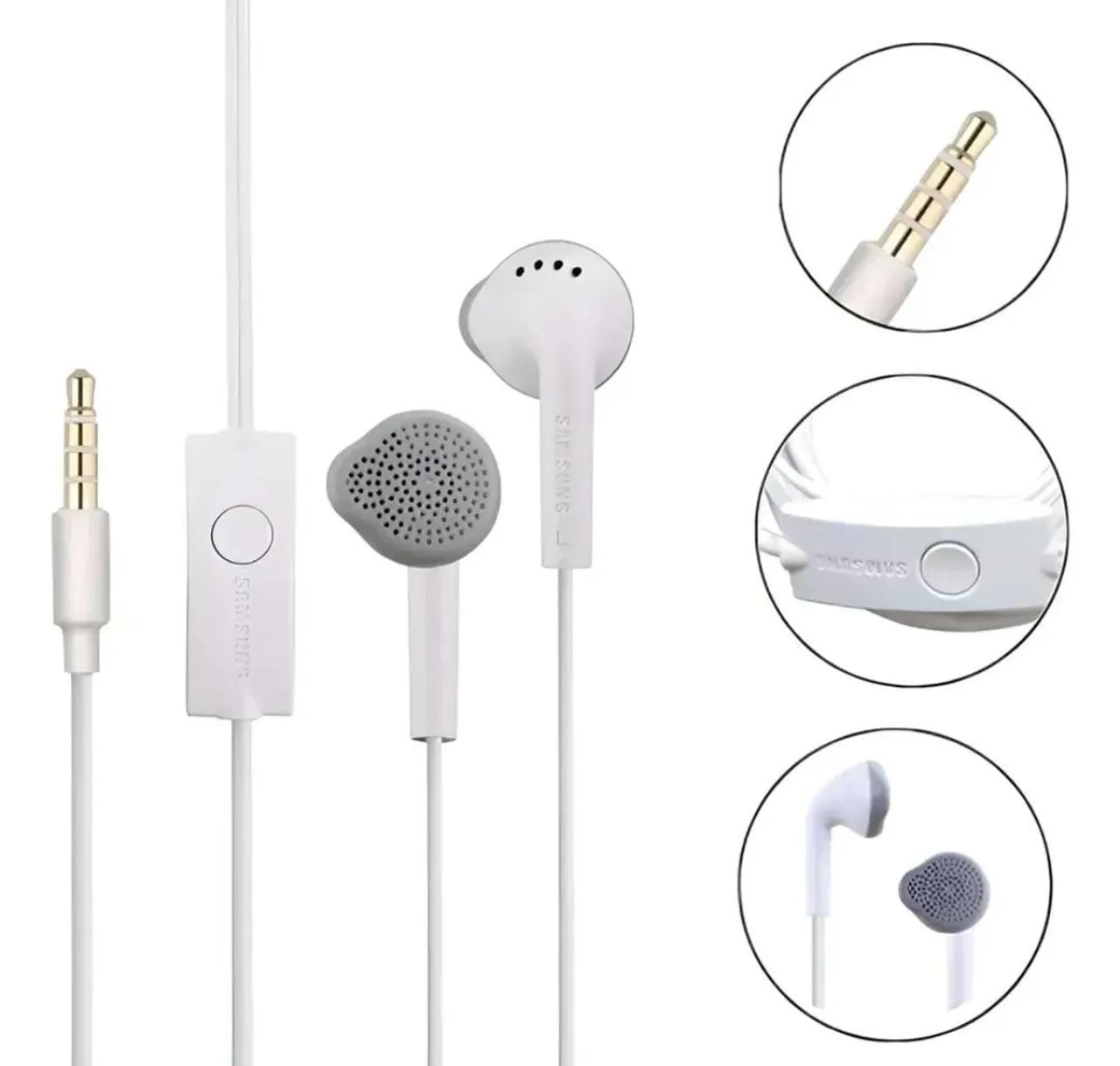 Fone De Ouvido Samsung Original P2 EHS61ASFWE Branco - Foto 3