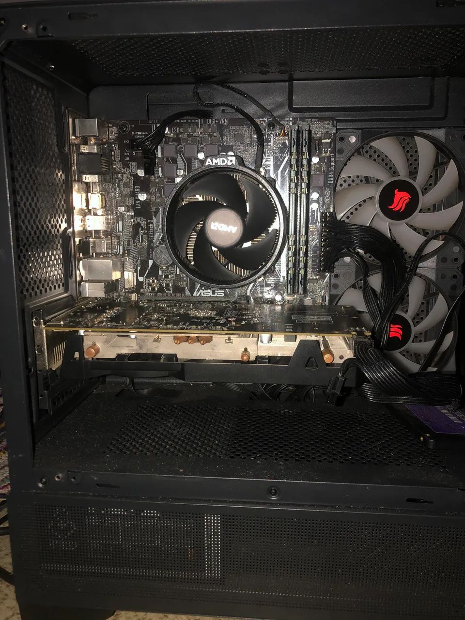kit placa mãe e processador Am4