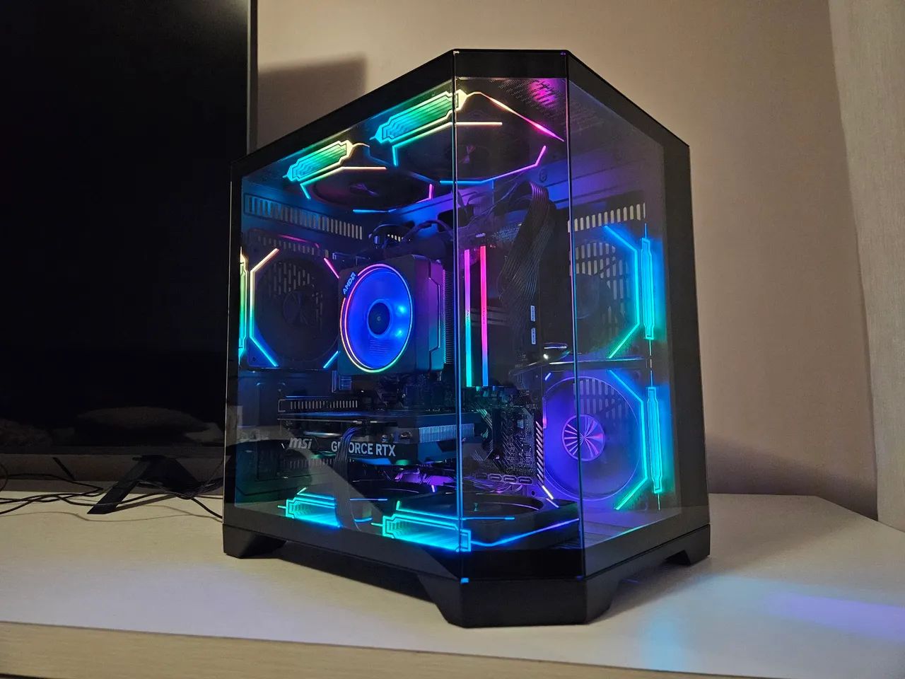 Pc Gamer Ryzen 7 5700x RTX 4060ti memória 16gb SSD 1tb  - Foto 4