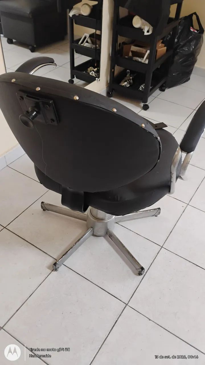 Cadeira para cabeleireiro barbeiro - Foto 2