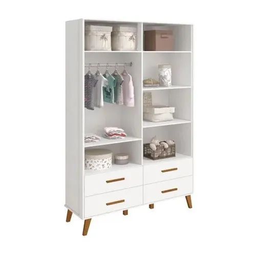 Armário Branco 4 Portas e 4 Gavetas - Foto 3