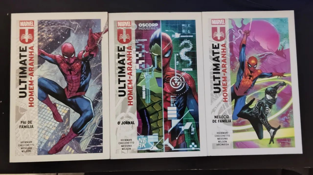 Ultimate homem aranha 1 a 3