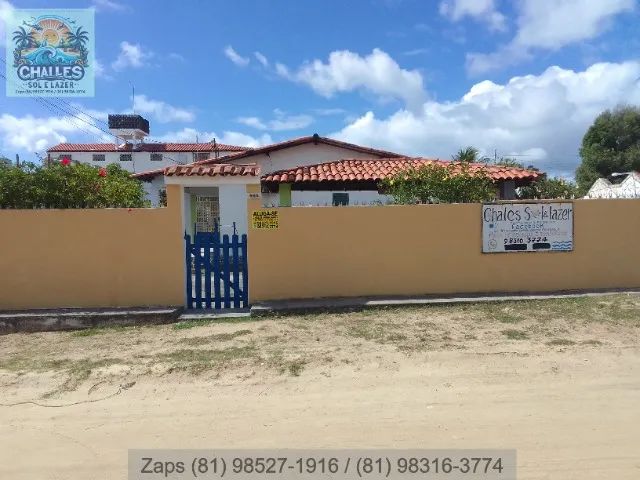 Aluguel de Chalés com 02 Quartos e Mobiliada em PONTA de SERRAMBI, Ipojuca-PE.