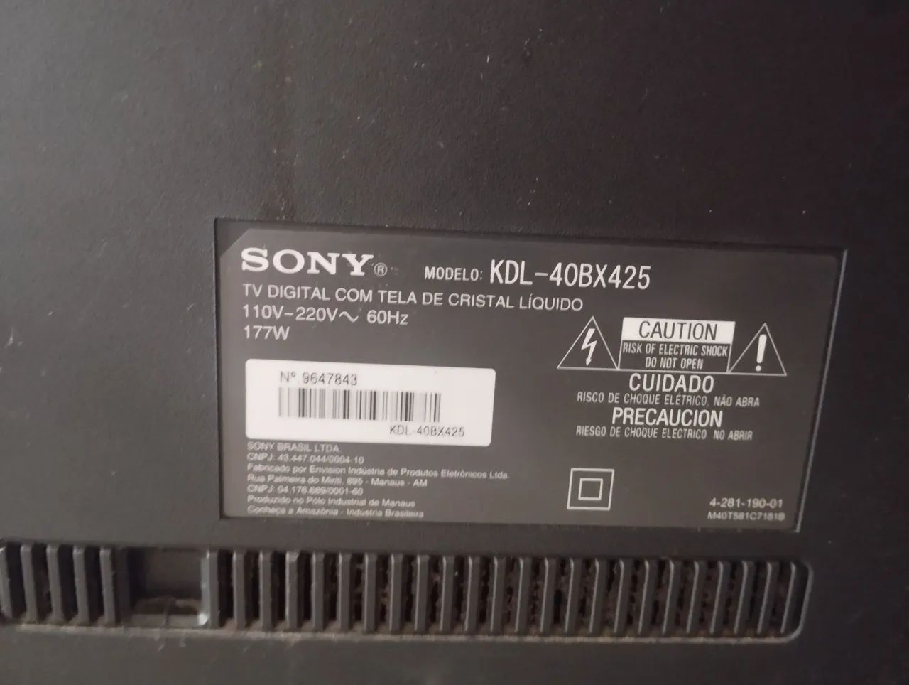 Televisão LCD 40" Sony  - Foto 2