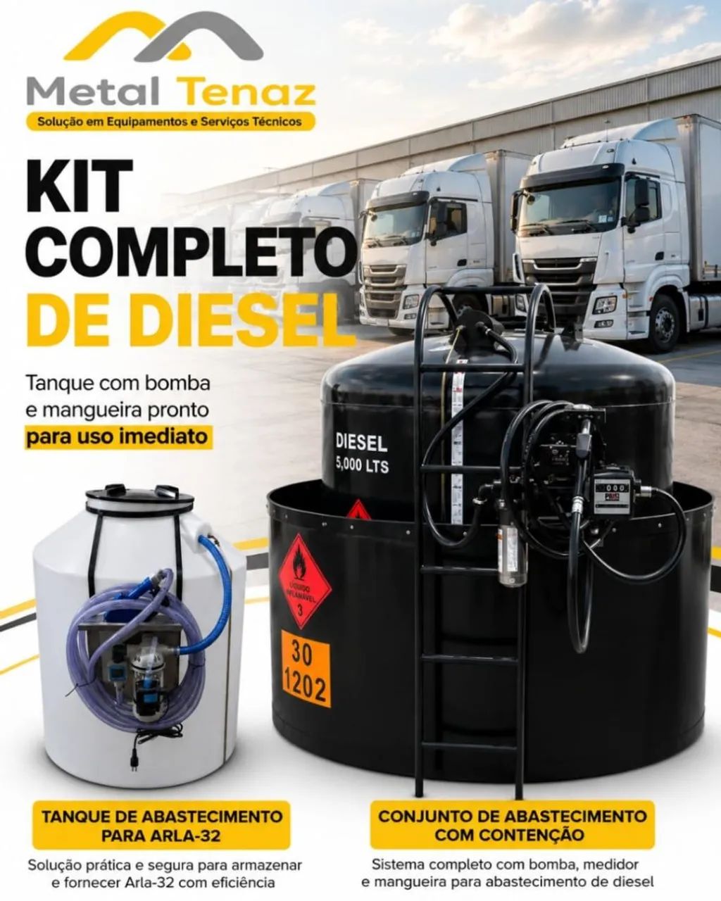 Tanque de abastecimento combustível 