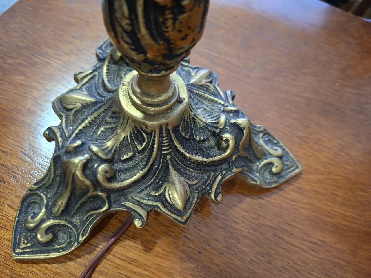 Abajour Bronze - Antiguidade  - Foto 3