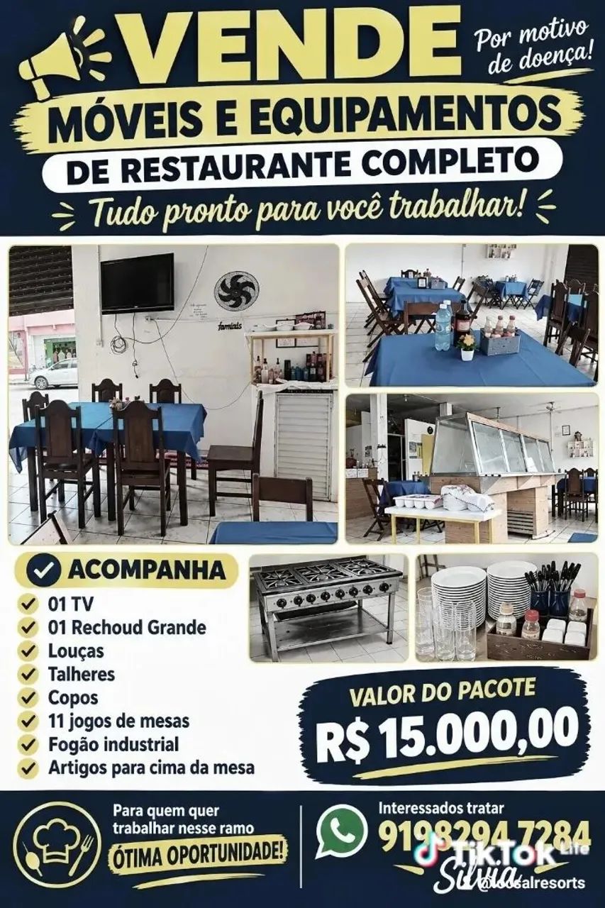 Equipamentos completo para restaurante 