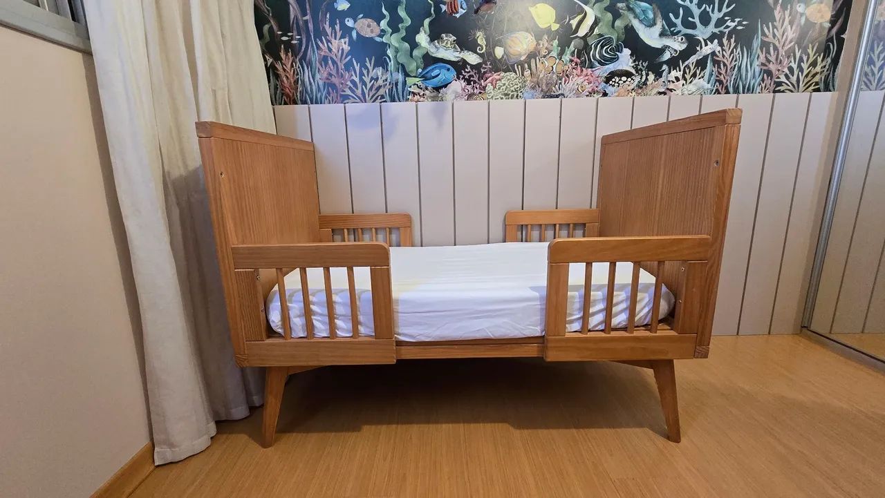 Berço Retrô Tulipa Baby - berço e cama - Foto 5