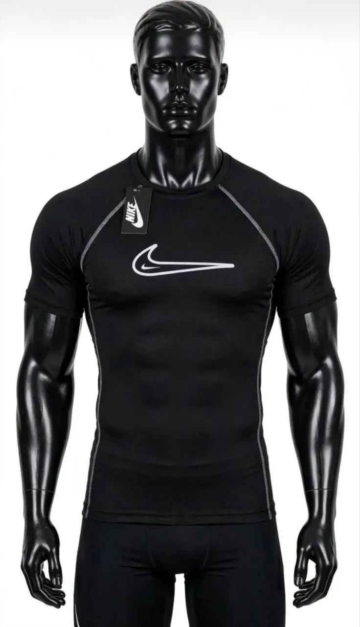 Camisa de compressão UV Preta