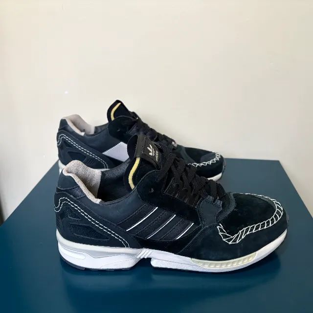tênis adidas zx 9000 a-zx yctn moccasin black. tamanho 44 (us 12