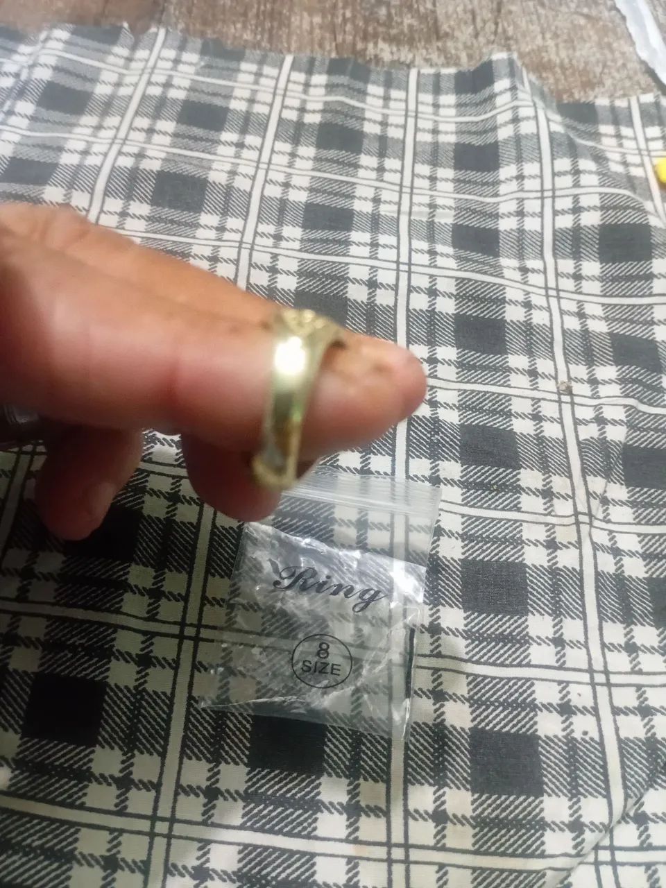 Anel masculino dourado*novo*! - Foto 4