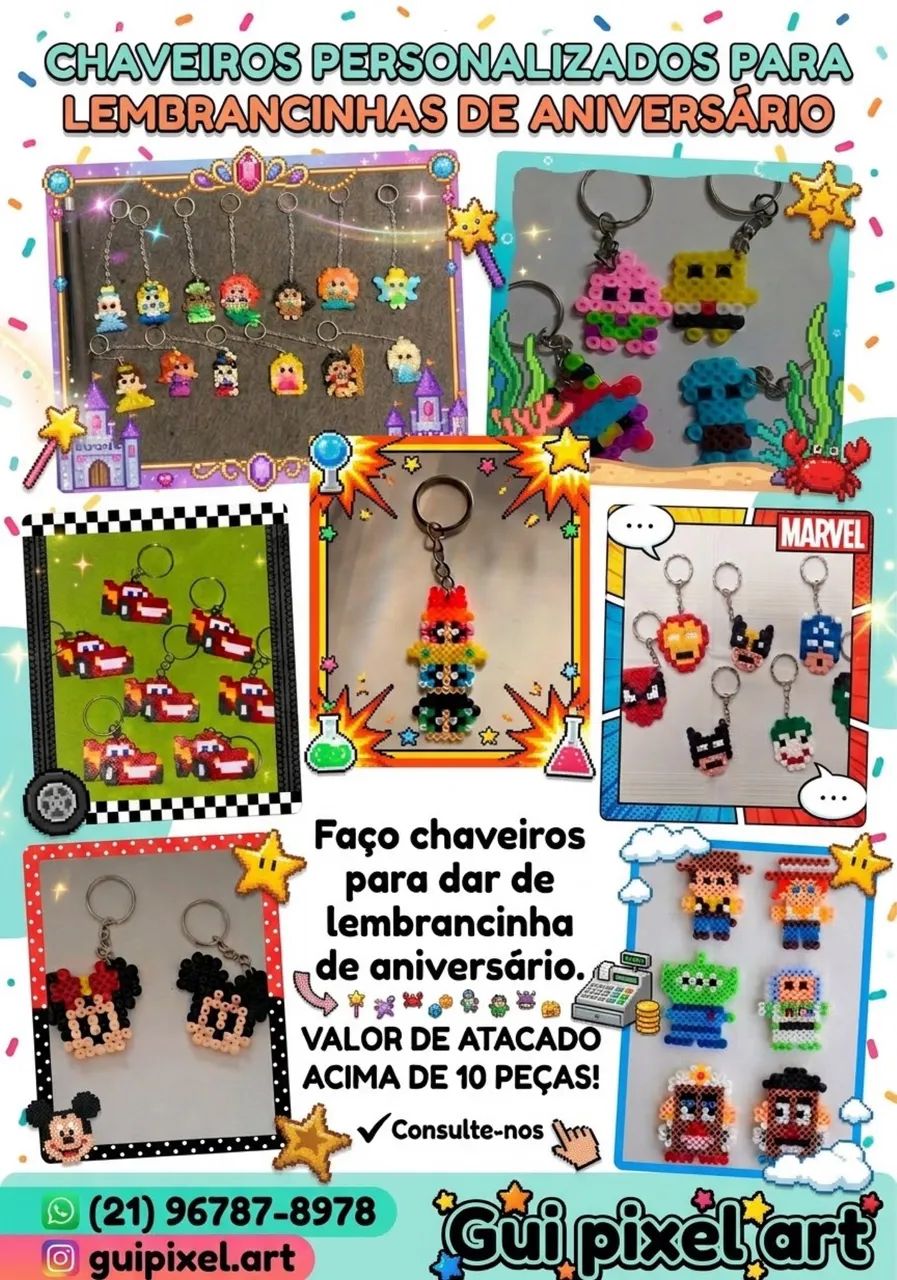 Chaveiros personalizados