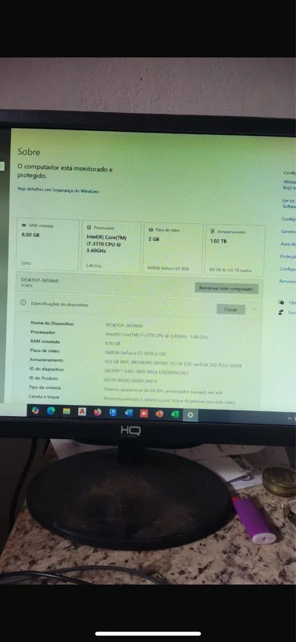 Vendo computador com mesa e cadeira - Foto 3