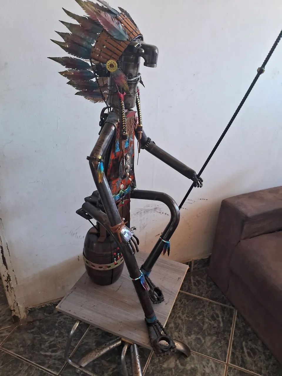 Escultura indio cherokee 