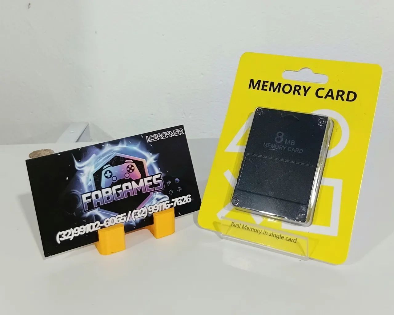 Memória card 8MB para PS2. NOVO. Aqui na LOJA FABGAMES 