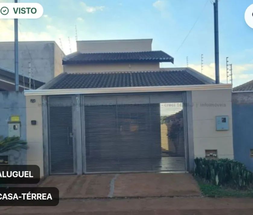 Alugo casa térrea 