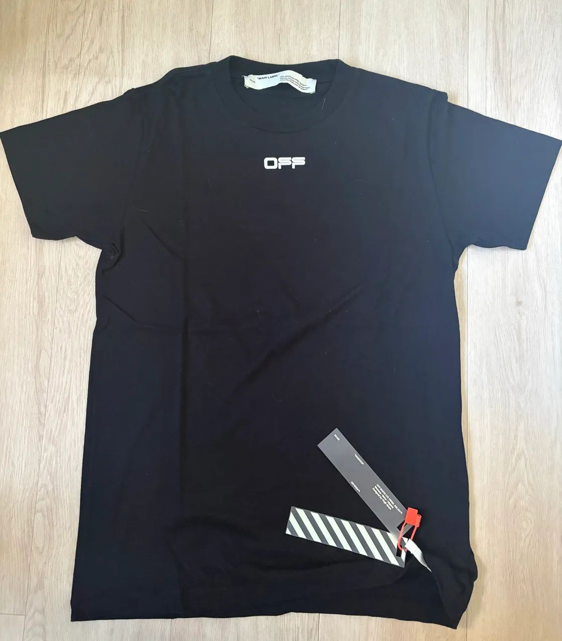 Off White Camiseta Preta Original P - Foto 2
