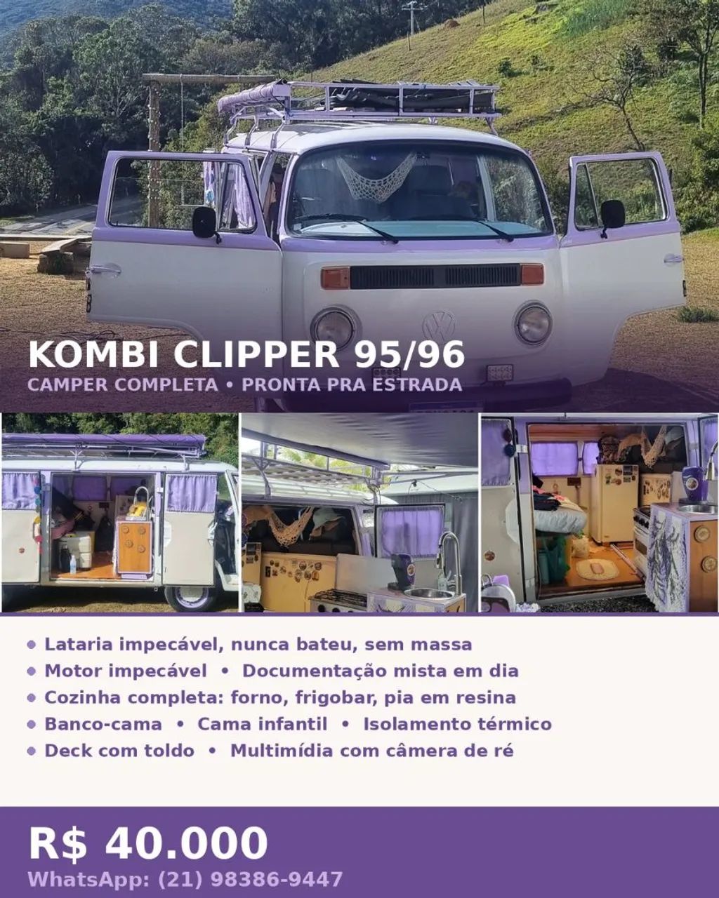 Volkswagen Kombi Standard/ Luxo/ Serie Prata 1996