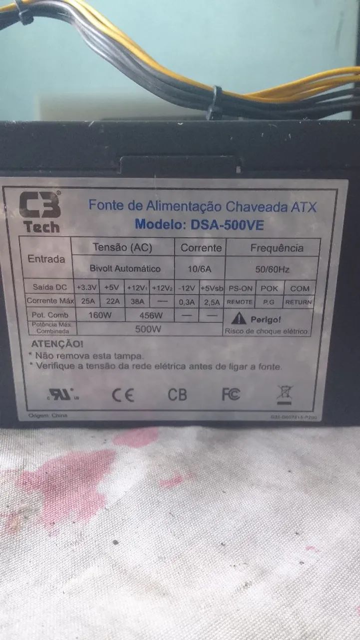 Fonte até 500 vcs para Pç game funcionando normalmente  - Foto 3