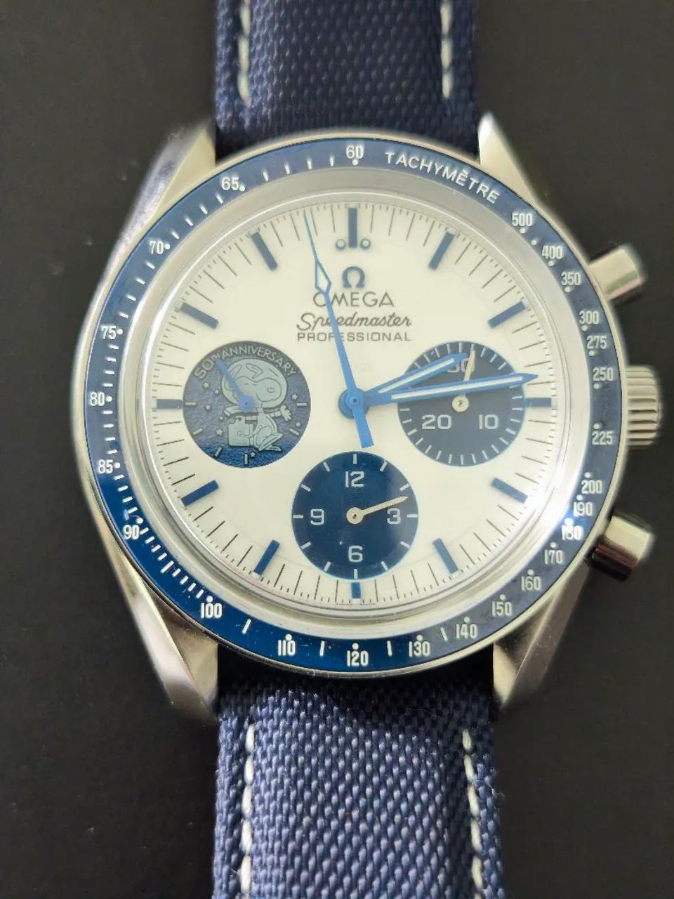 Relógio Omega Speedmaster Snoopy - Super clone. Terra e Snoopy se movem!!