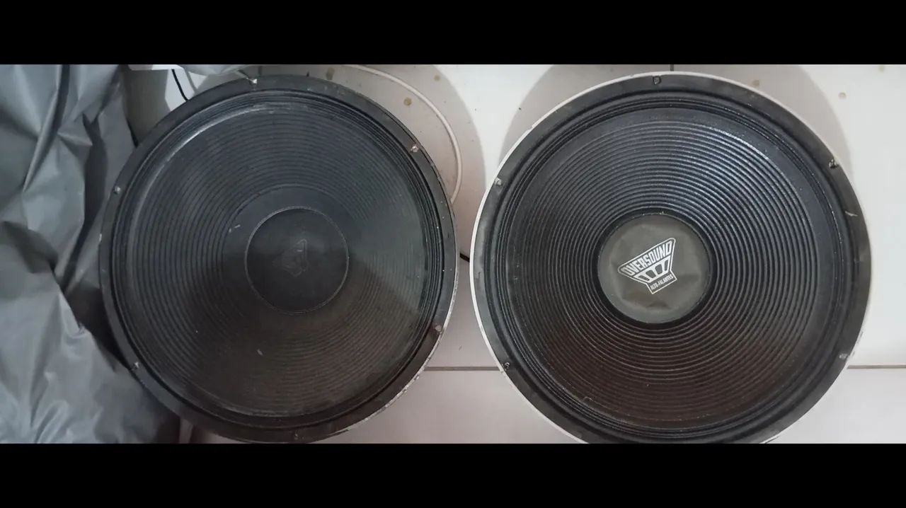 par de alto-falantes oversound 18.700 - 18 polegadas 700w rms (8