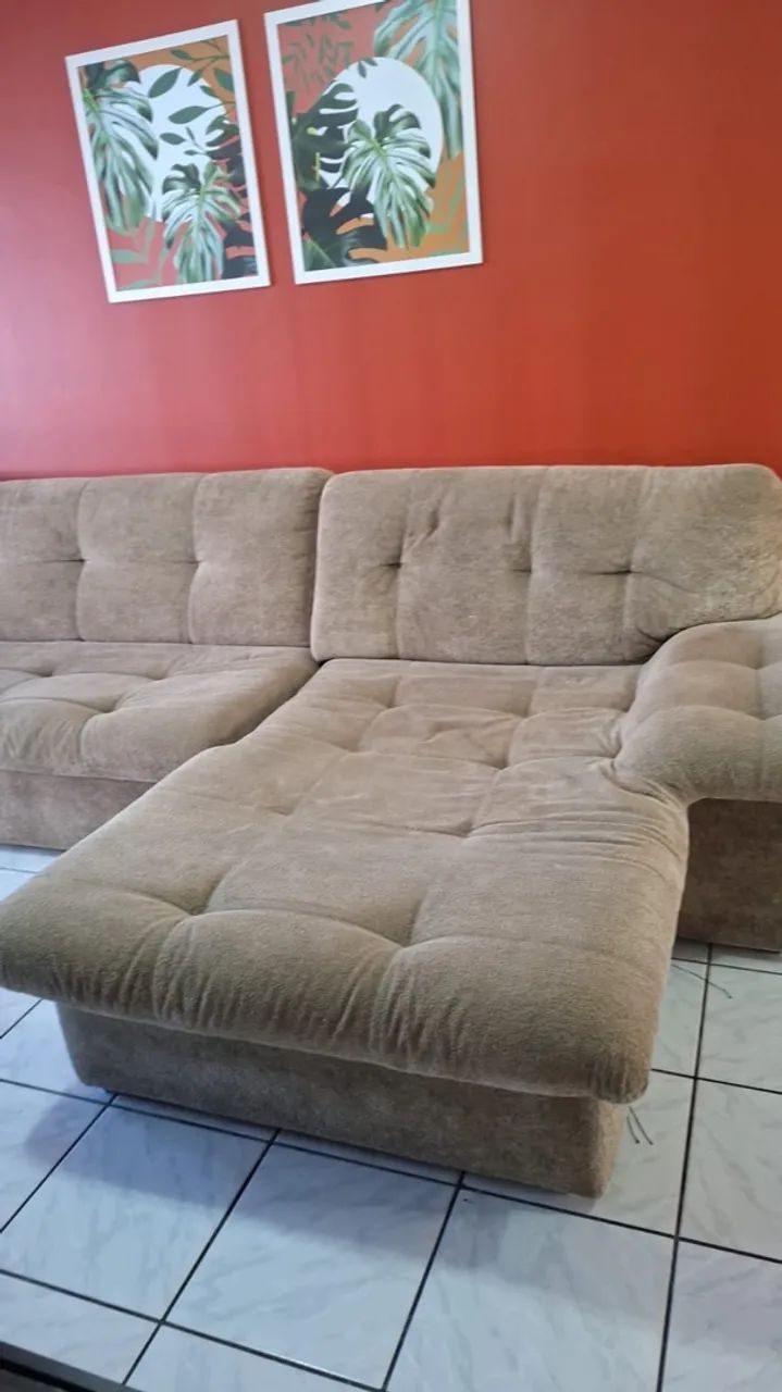 Sofá com Chaise - 2 Peças  - Foto 3
