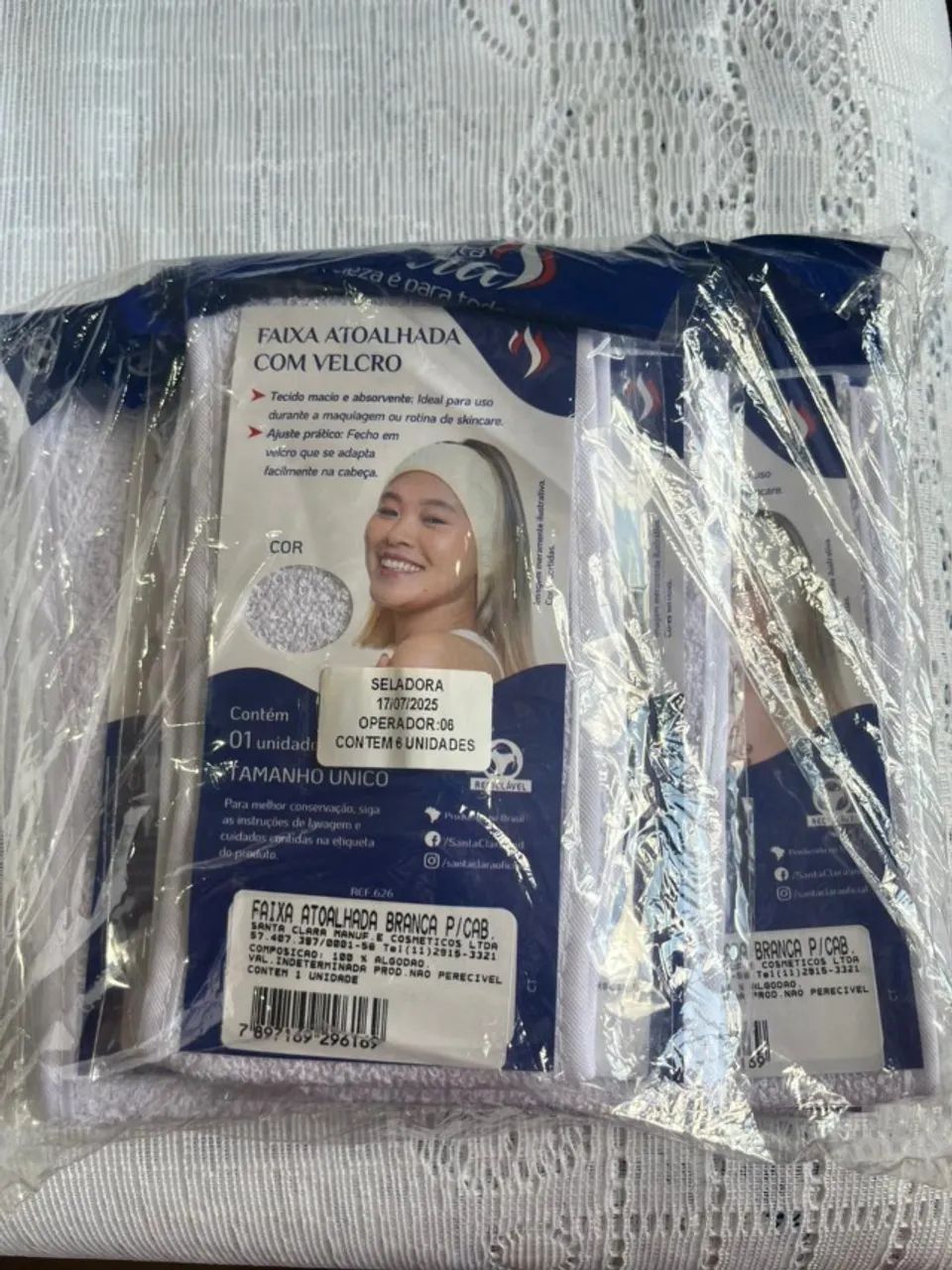 Faixa de toalha para o rosto