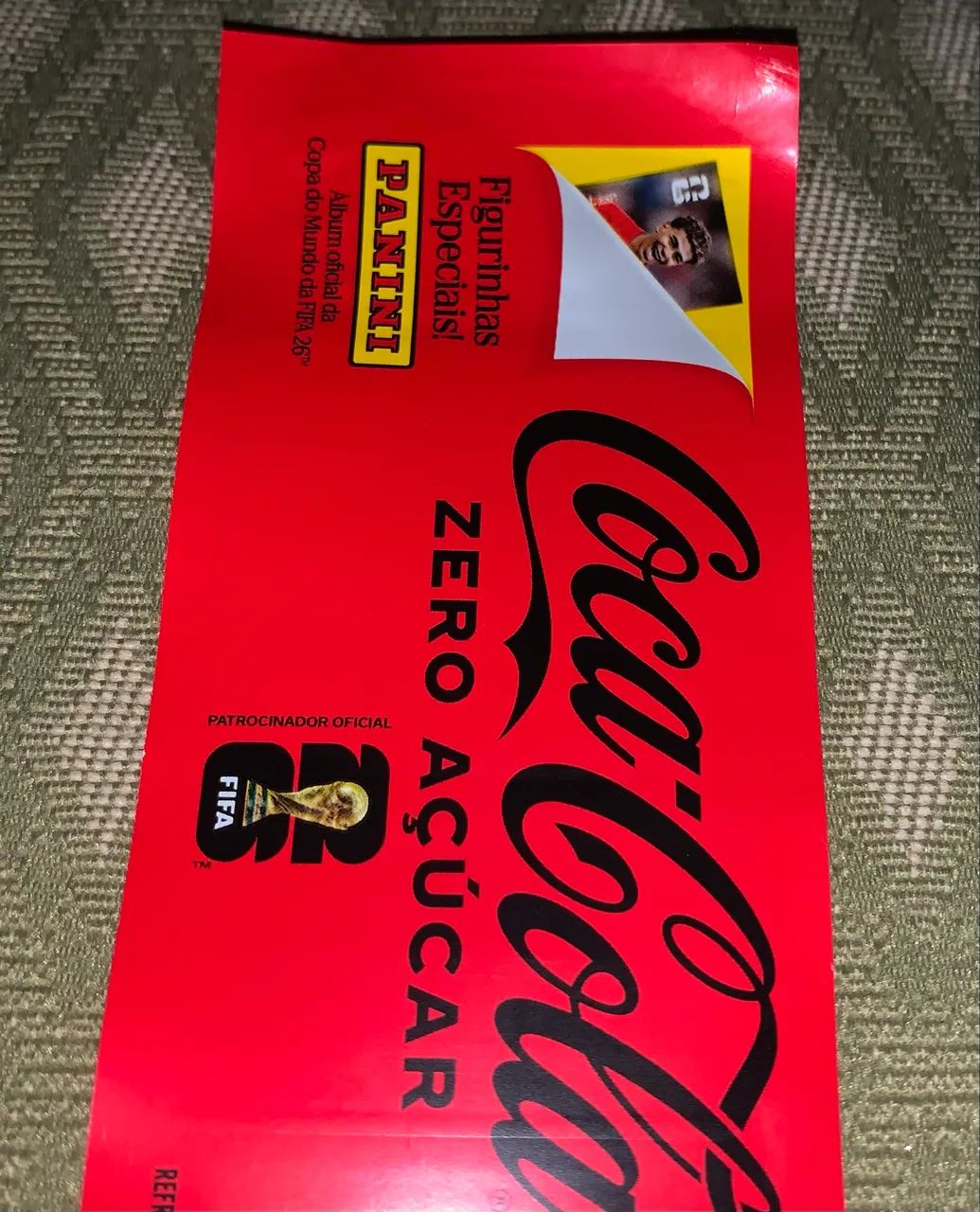 Figurinha Copa 2026 Santiago Giménez no rótulo original Coca Cola - Foto 2