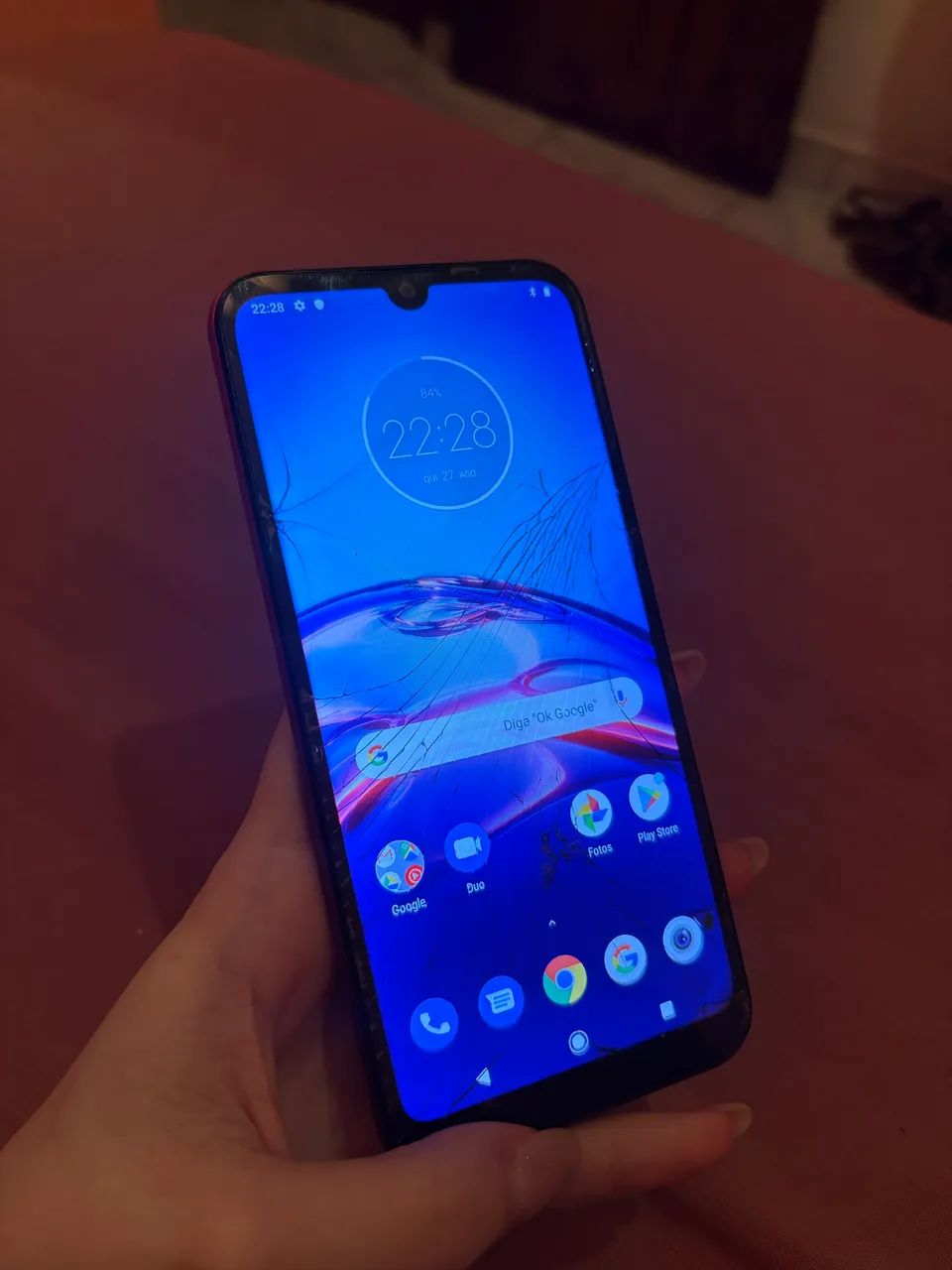 Motorola e6s vermelho, 64gb - Foto 3