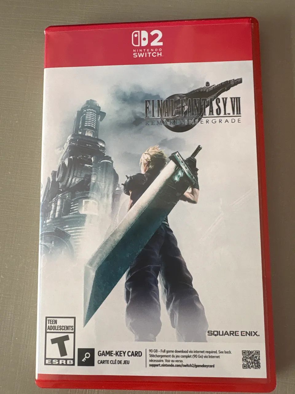 Nintendo Switch 2 com capa e película + Final Fantasy 7 Remake Intergrade  - Foto 2