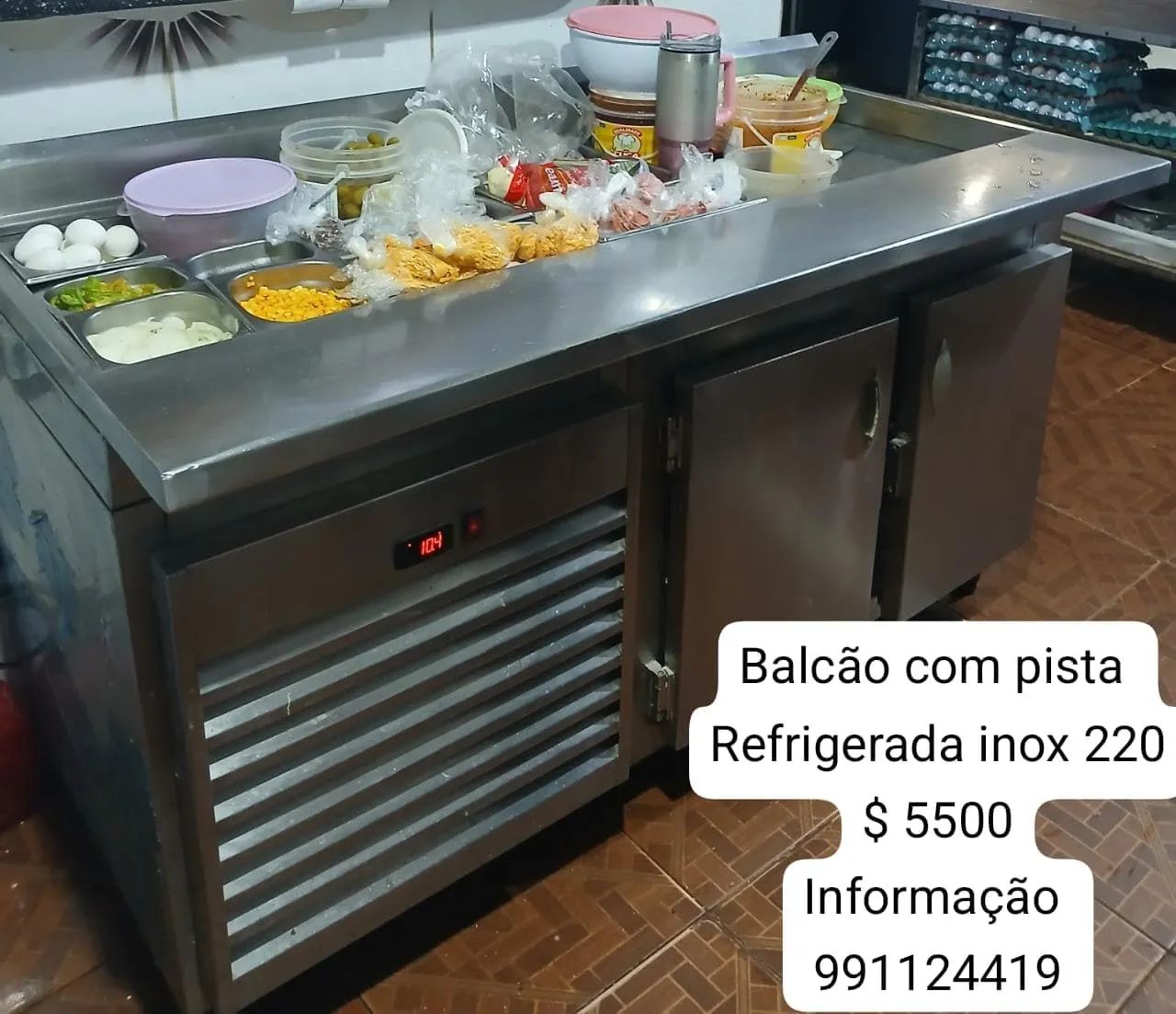 Balcao refrigerado com pista refrigerado. - Foto 2