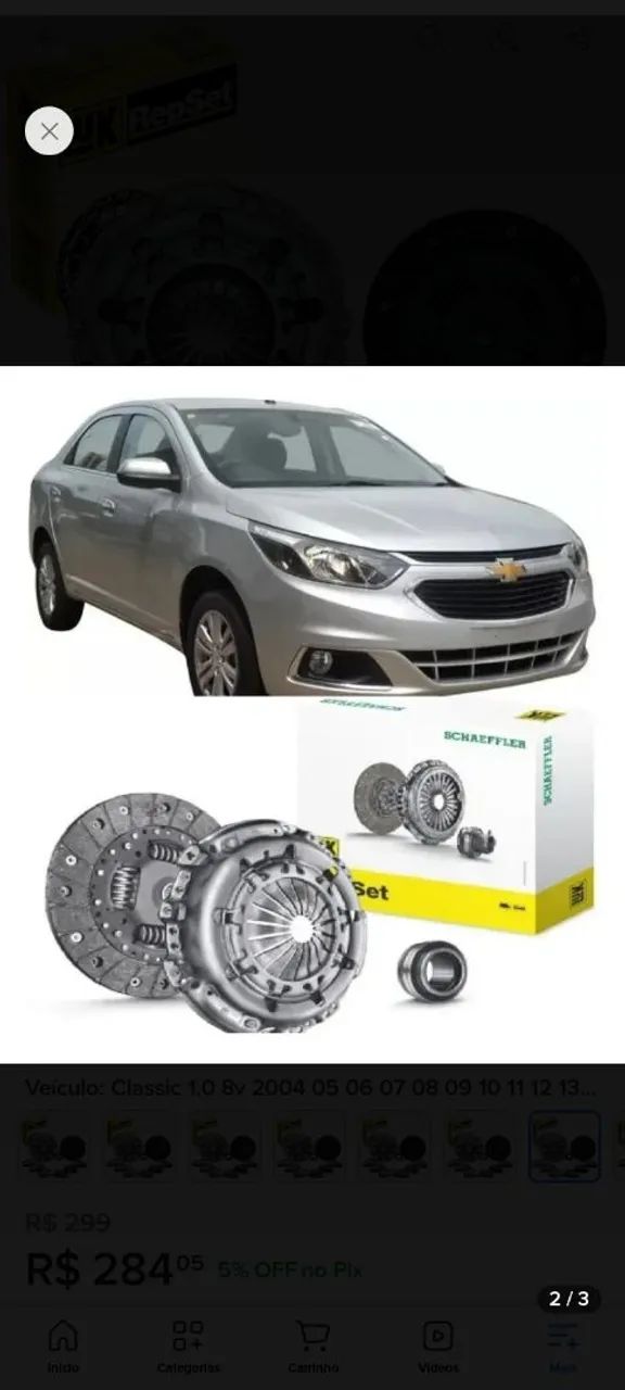 Kit embreagem marca luk GM corsa celta prisma ônix Agile 1.0 1.4 - Foto 2