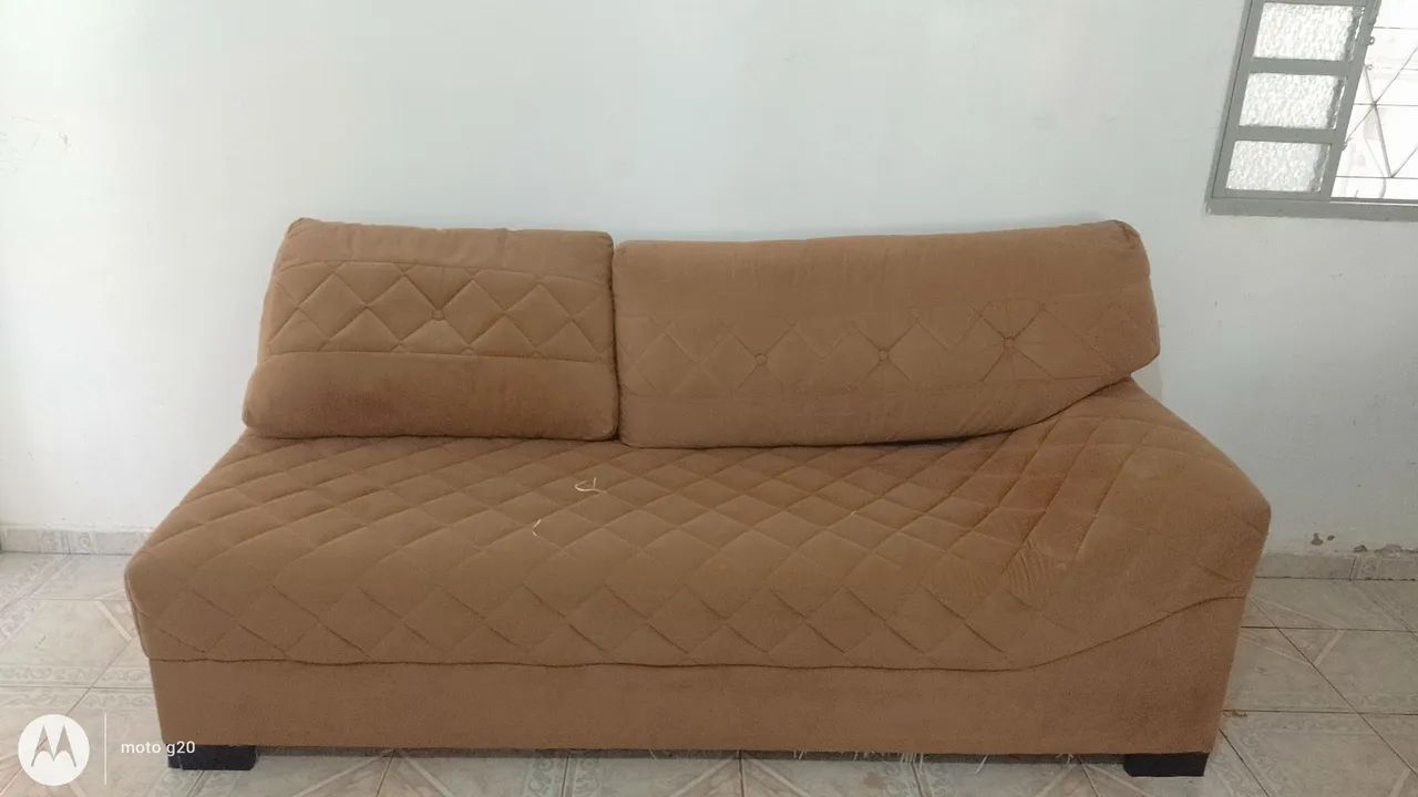 Jogo de estofado com mesa de apoio central usado - Foto 5
