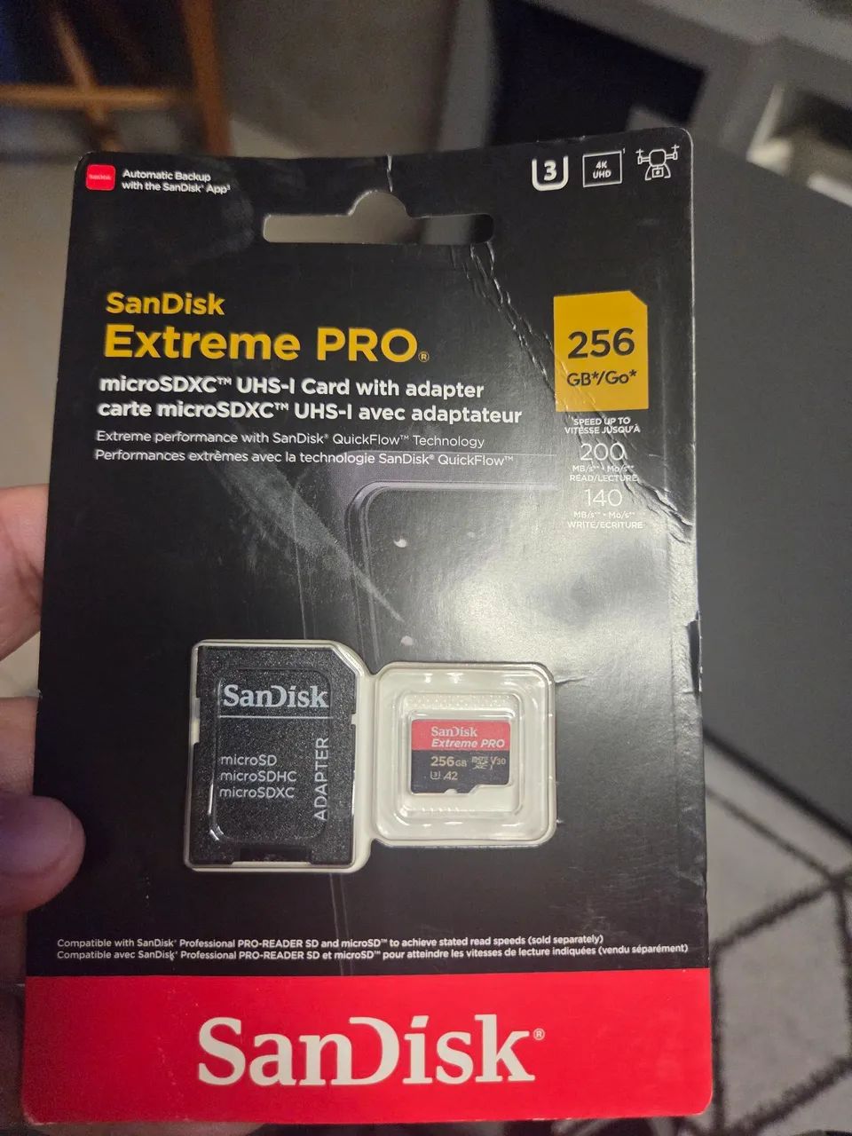 Cartao de memoria sandisk extreme pro 256gb - Foto 2