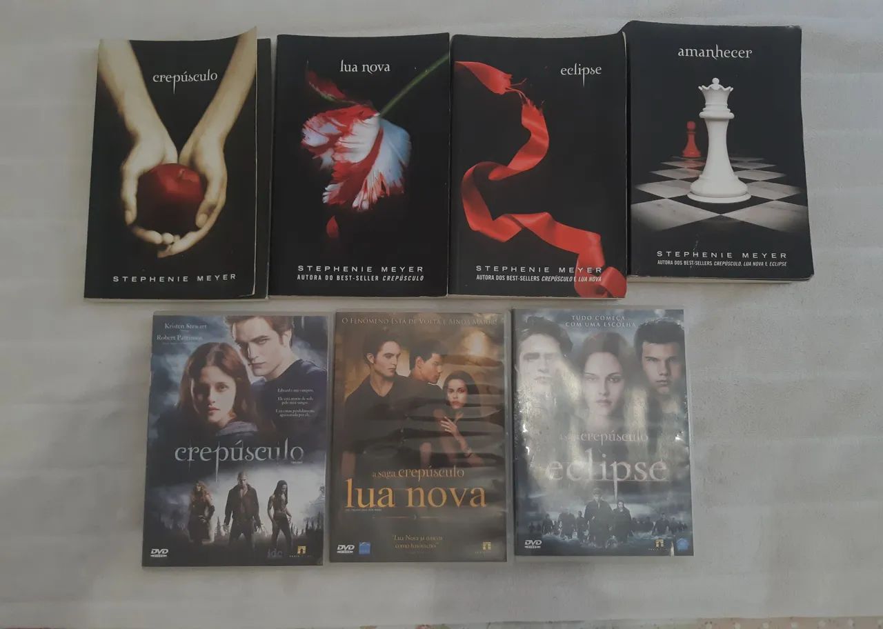 Livros e DVD Crepúsculo original 