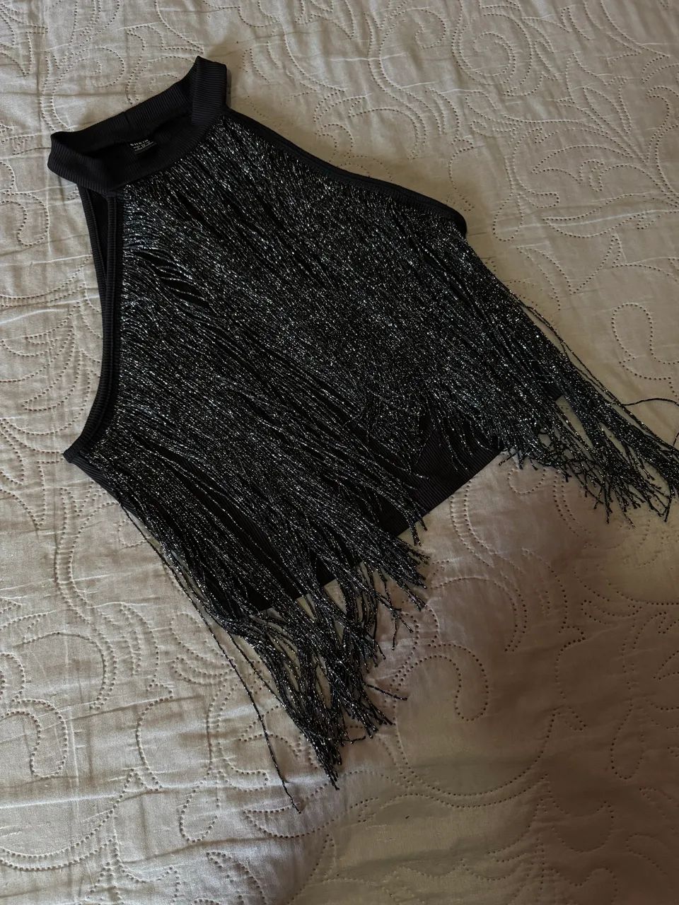 Cropped com franjas  - Foto 3
