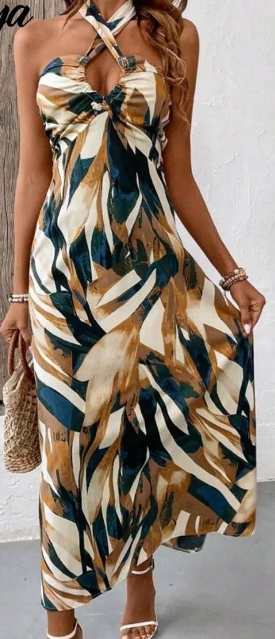 Vestido maxi longo - Foto 2
