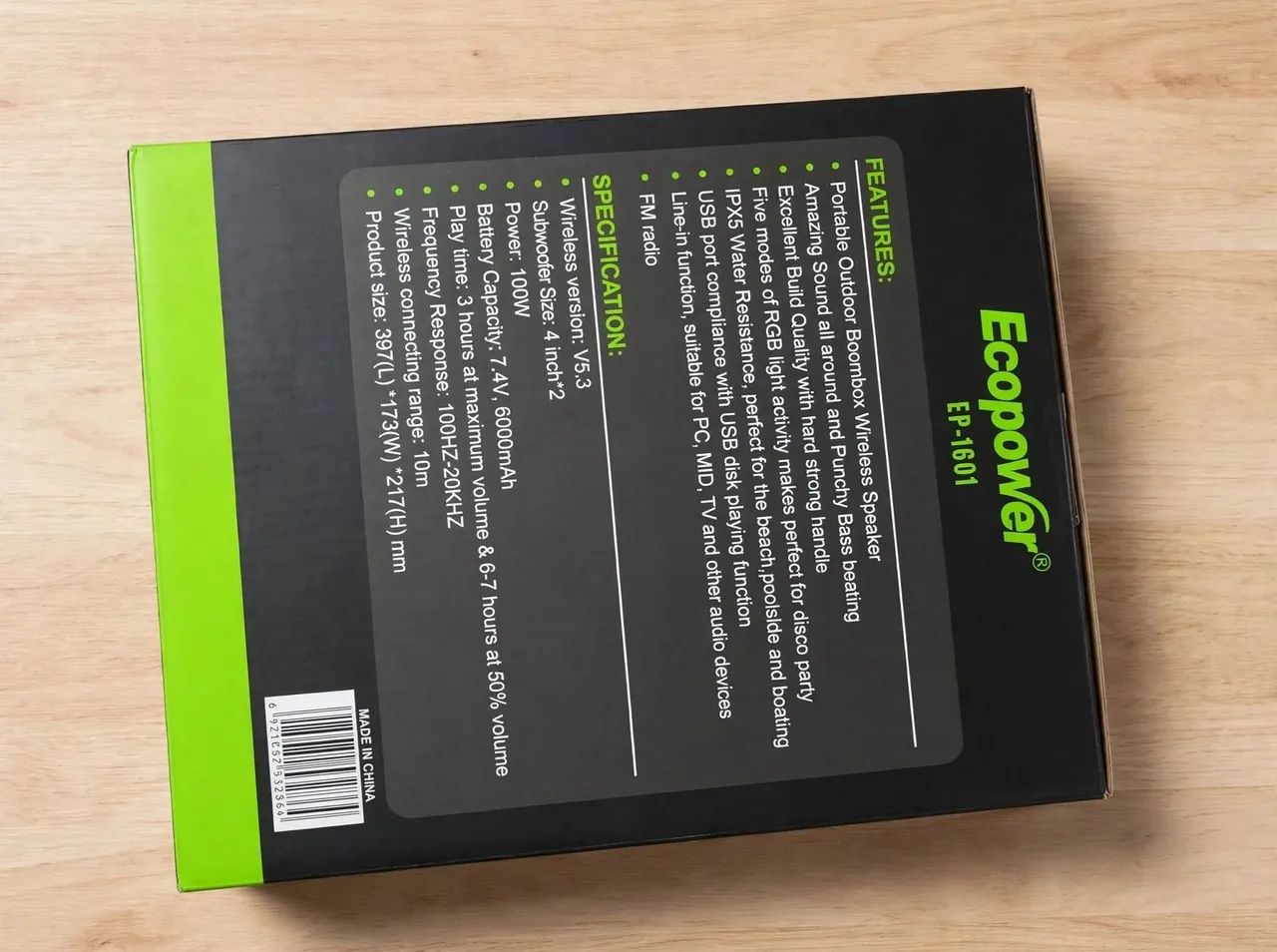 Caixa de som bluetooth Ecopower 100w - Foto 3