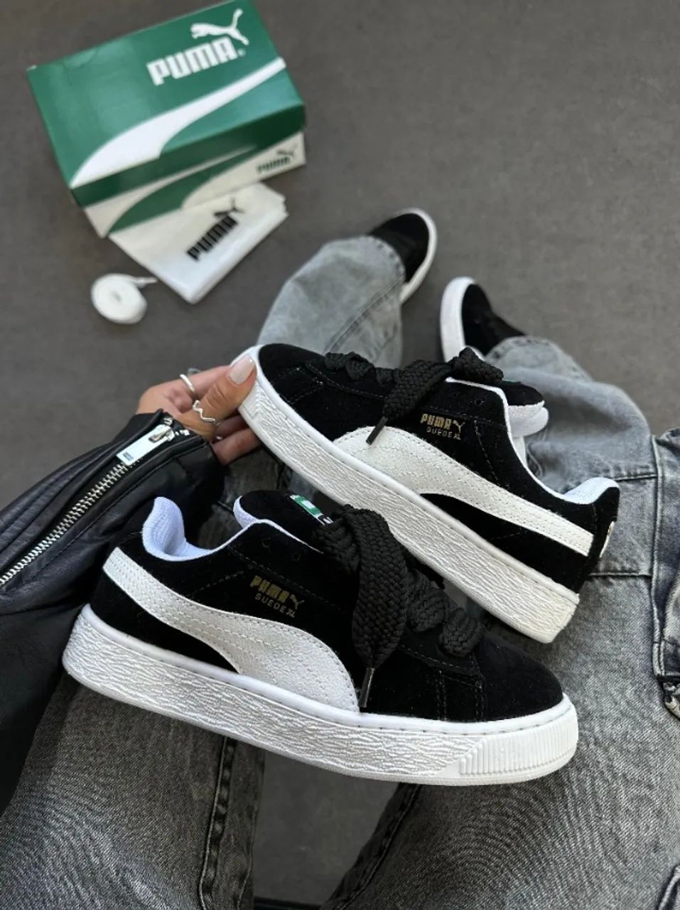 Tenis Puma Xl Preto Branco - Foto 2