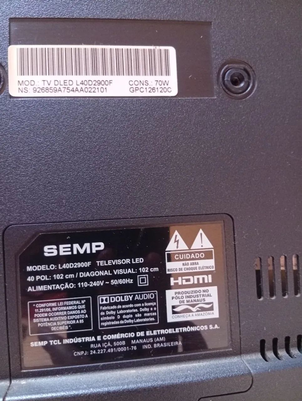 TV SEMP 40 POLEGADAS  - Foto 5