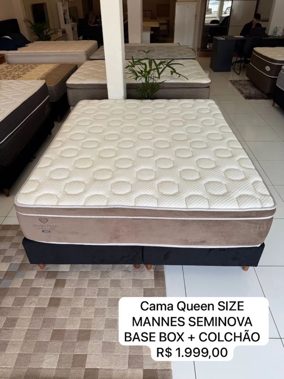 Colchão Queen MANNES TOP COM BASE - Entrego!  - Foto 2