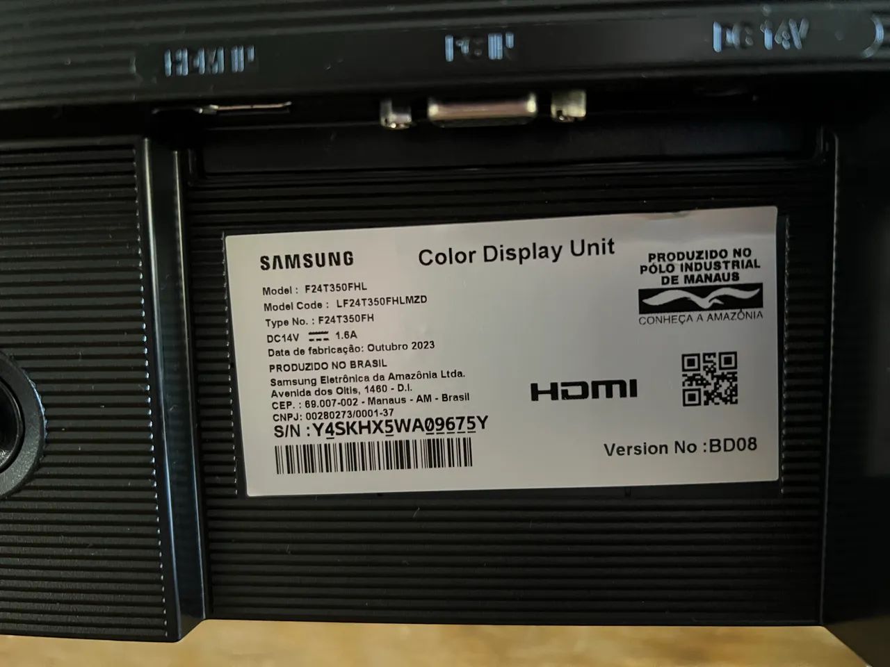 Monitor Samsung 24 com defeito - Foto 4