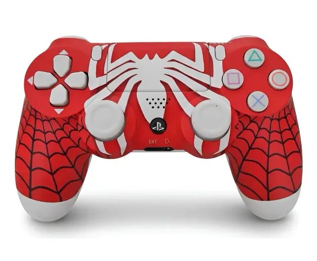 Controle Sem Fio Compatível Com Ps4 Dualshock - Spider Man
